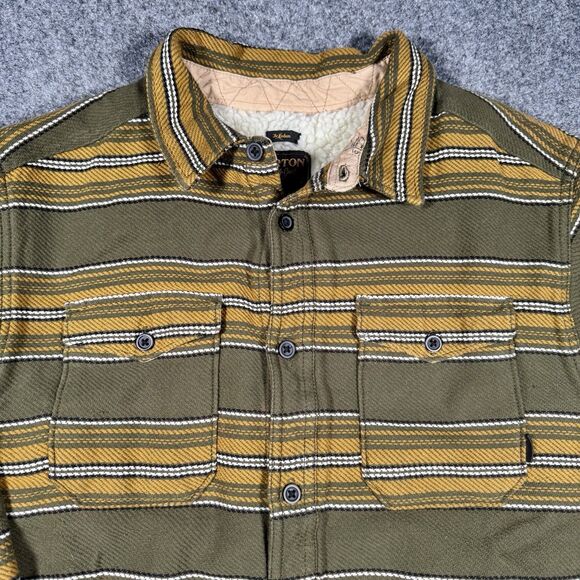 Burton Other - Burton Cole Sherpa Fleece Lined Heavy Jacket Shacket Green Yellow Men’s Medium